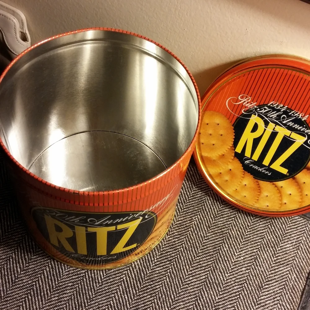 Classic Vintage Ritz Cracker Tin 50th Anniversary Tin